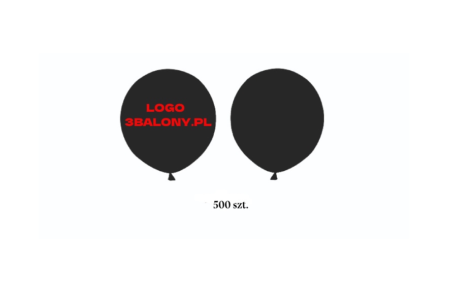 Balon lateksowy z logo firmy 500 szt. + patyczki oraz koszyczki