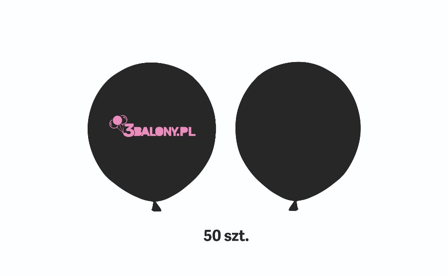 Balon lateksowy z logo firmy 50 szt. + patyczki