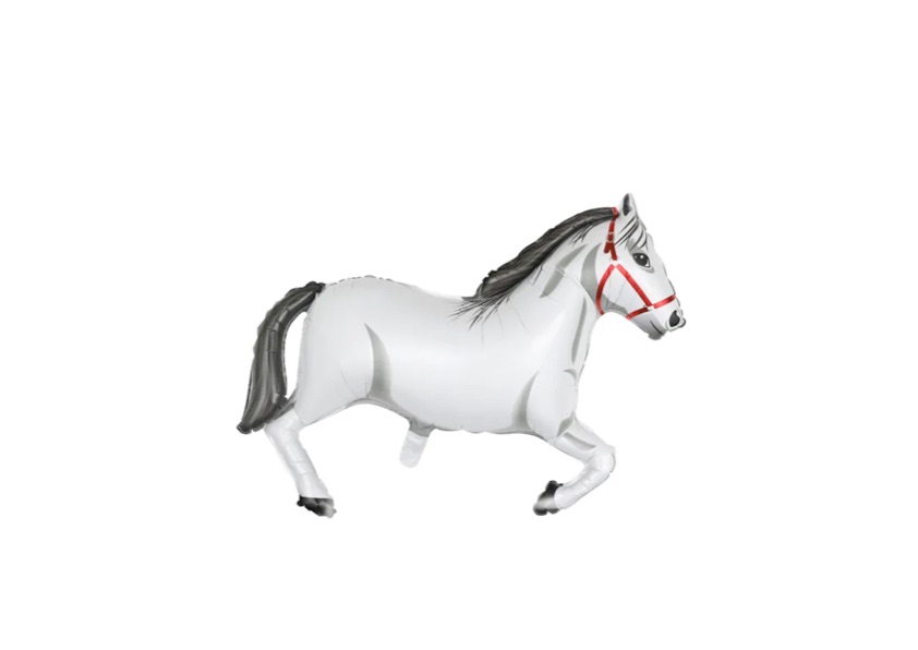 Balon foliowy biały koń