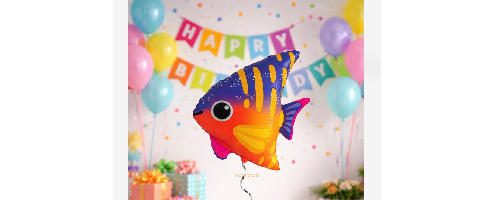 Balon foliowy uśmiechnięta rybka