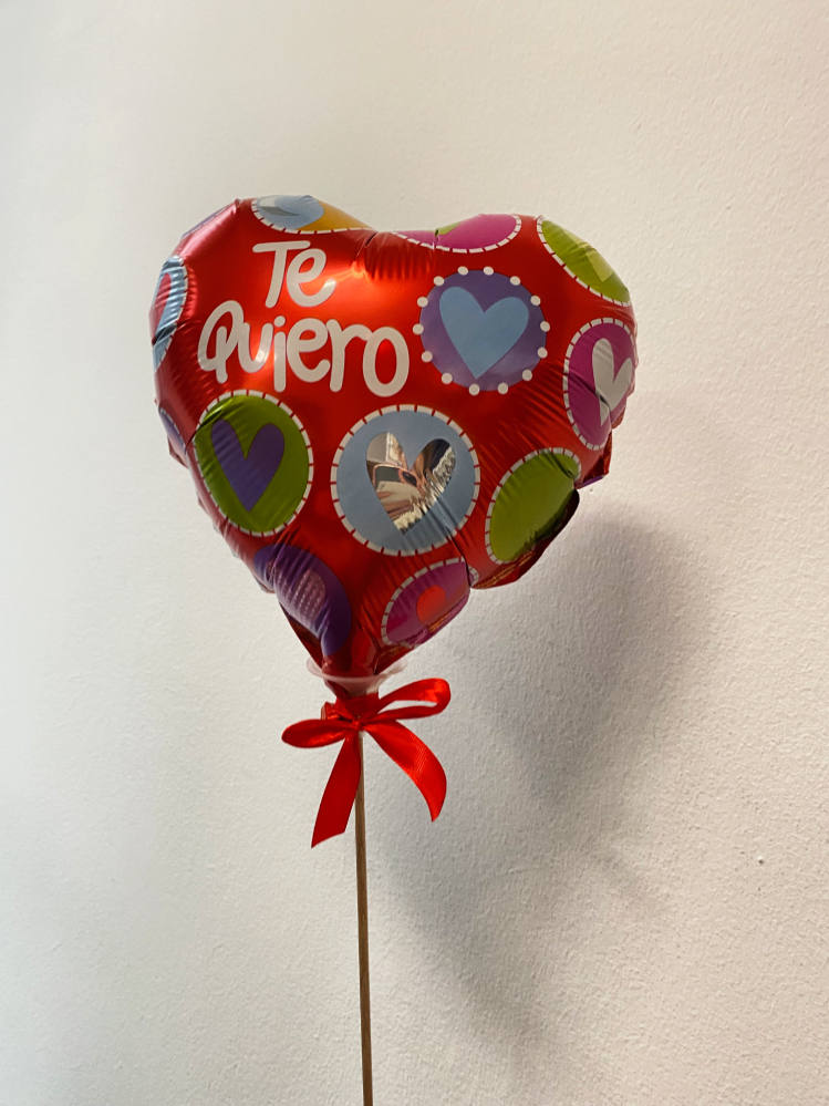 Balony serce na patyku te quiero