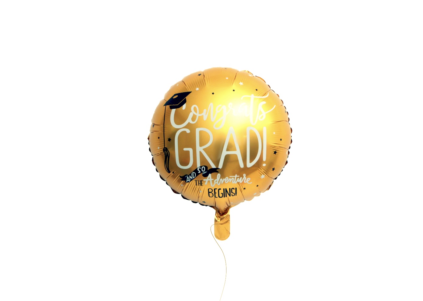 Balon okrągły Congrats GRAD! and adventure begins