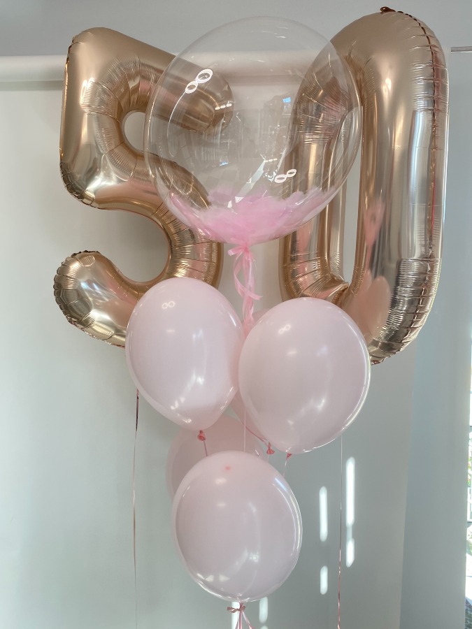 Miły zestaw balonów na 50 urodziny
