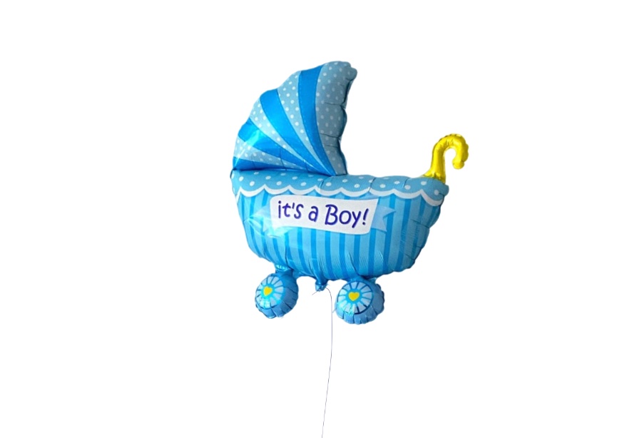 Balon wózek z helem „It’s a Boy!”