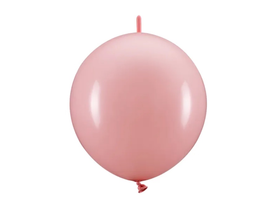 Balony lateksowy z łącznikiem (różowy)