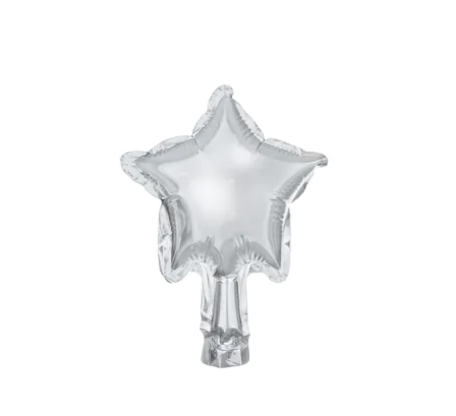 Błyszczący balon foliowy w kształcie gwiazdki (12 cm)