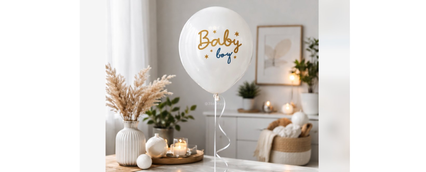 Balon lateksowy z napisem baby boy