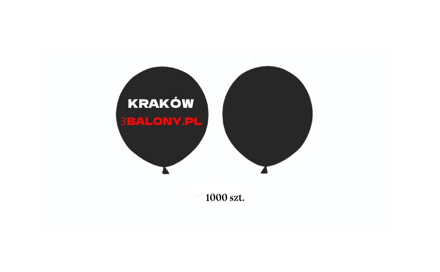 Balon lateksowy z logo firmy, dwa kolory, 1000 szt. + patyczki oraz koszyczki