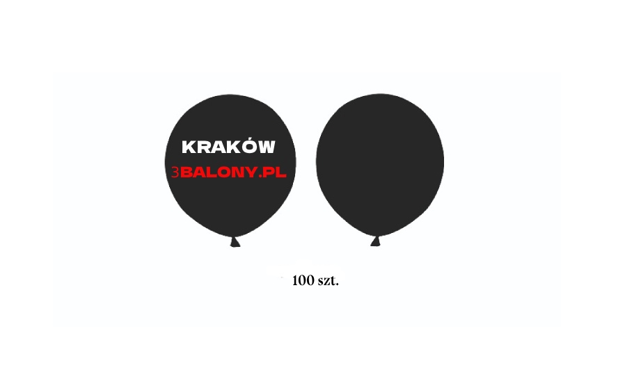 Balon lateksowy z logo firmy, dwa kolory, 100 szt. + patyczki oraz koszyczki