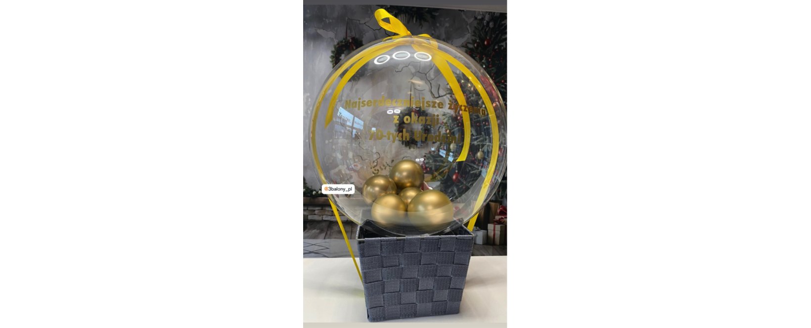 Personalizowany balon w koszyku
