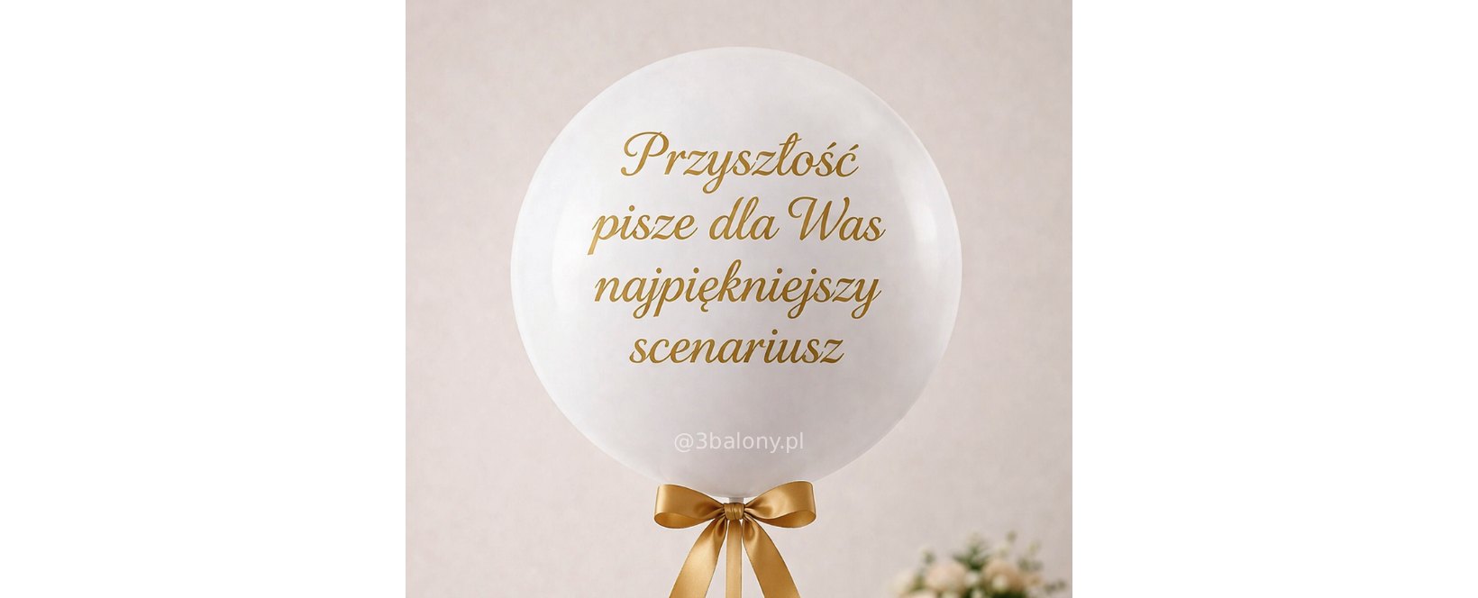 Duży balon z helem 90 cm Przyszłość pisze dla Was najpiękniejszy scenariusz