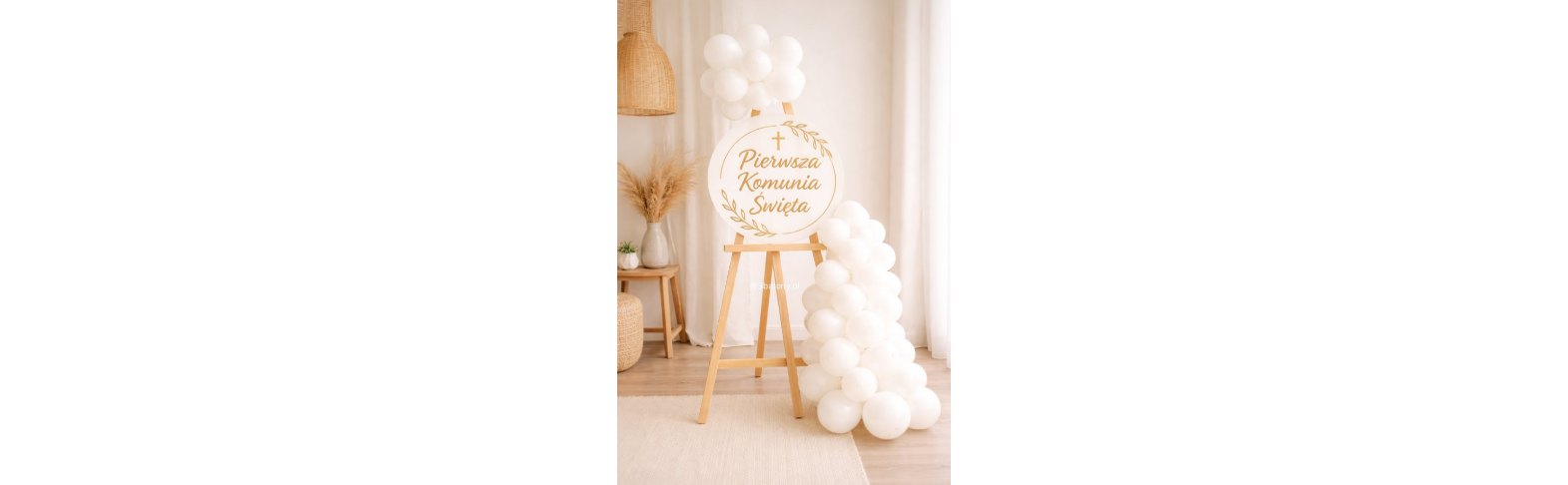 Sztaluga z napisem Pierwsza Komunia Święta (zwrotna)