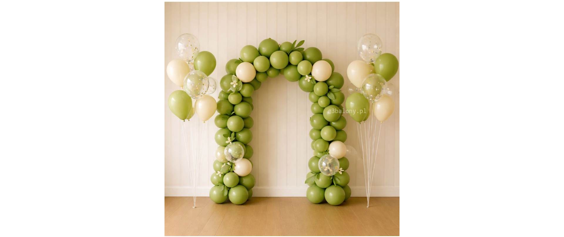 Łuk balonowy 160 cm + 2 bukiety z helem