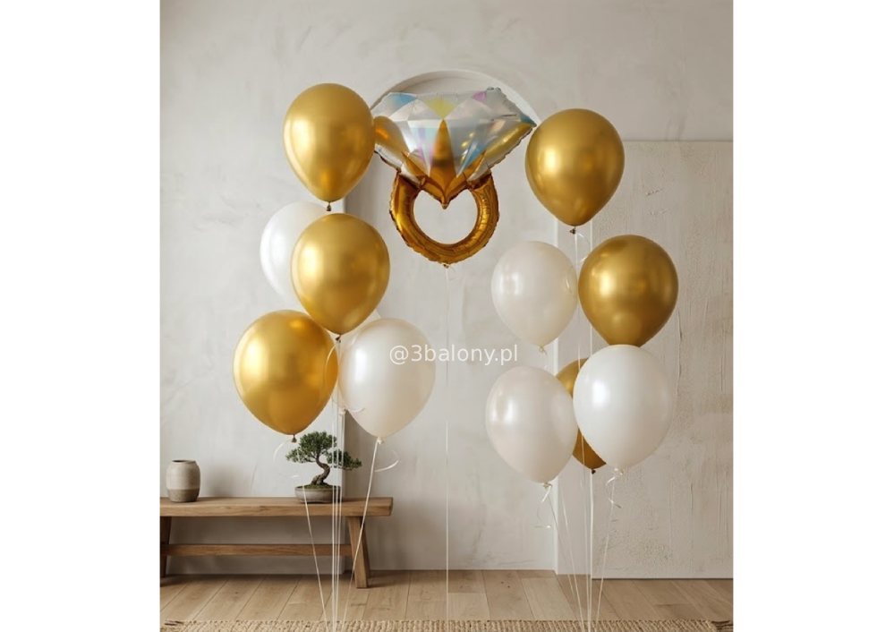 Balon pierścionek oraz balony lateksowe