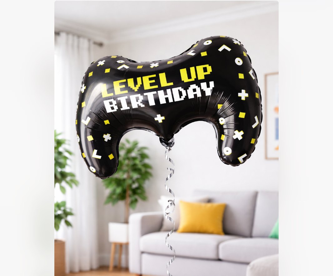 Balony na imprezę gracza – gamepad