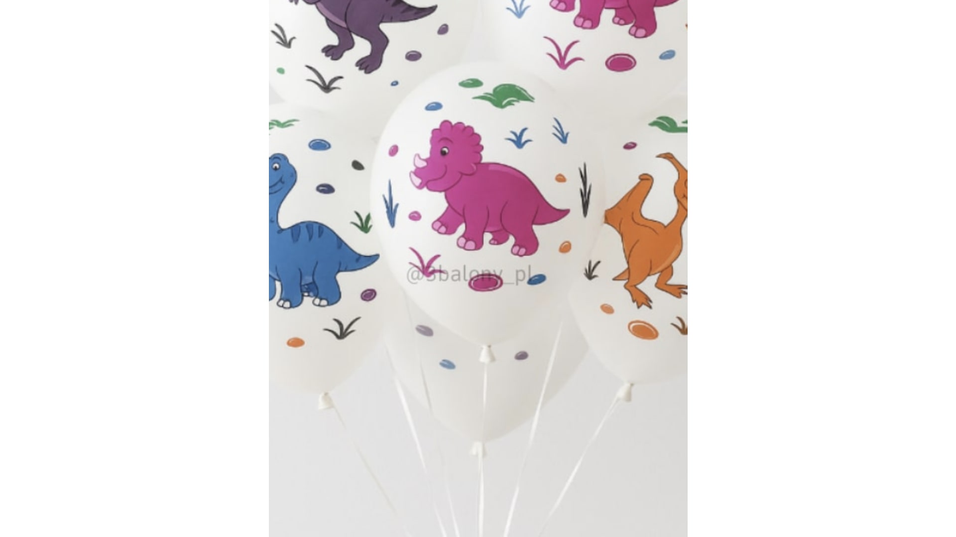 Balon z nadrukiem Dinozaurów (1 szt.)