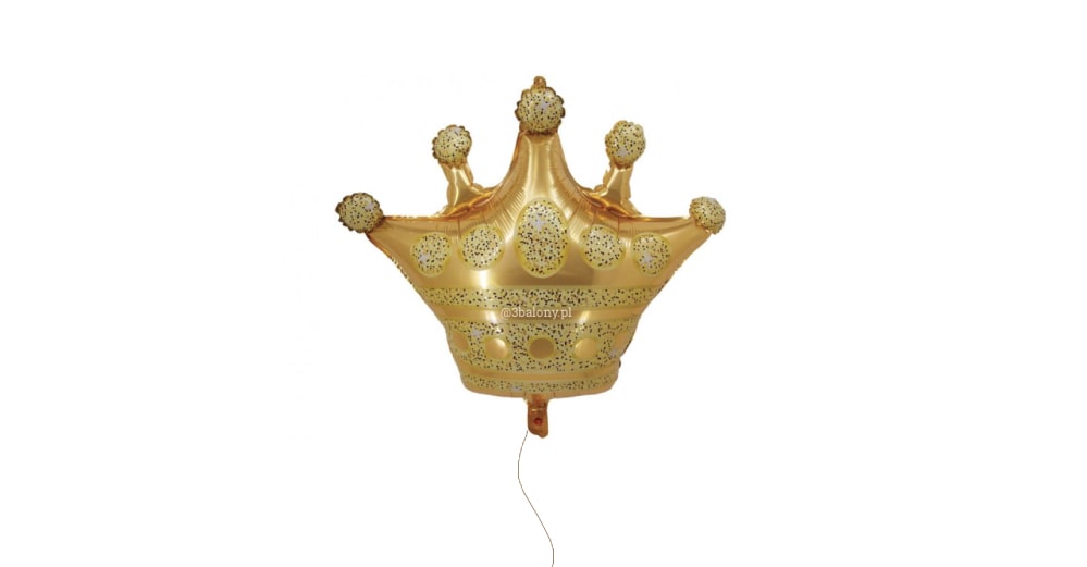 Balon foliowy złota korona 66 x 53 cm