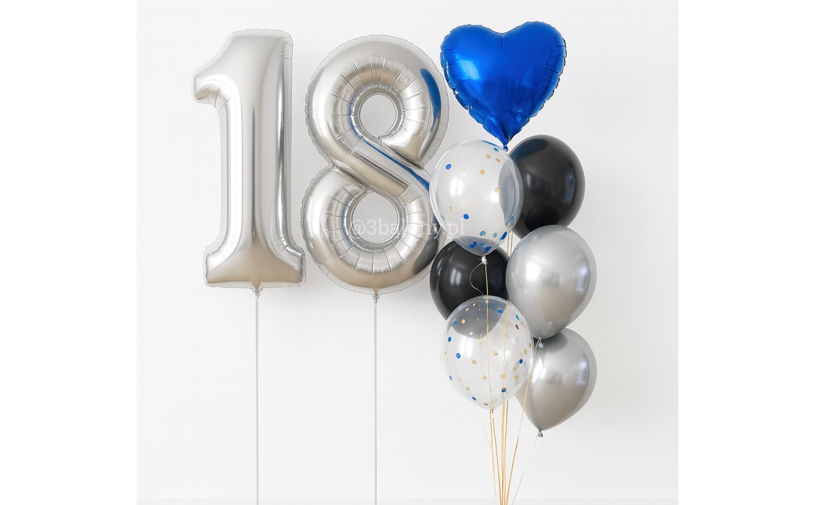 Zestaw balonów na 18 dla jego