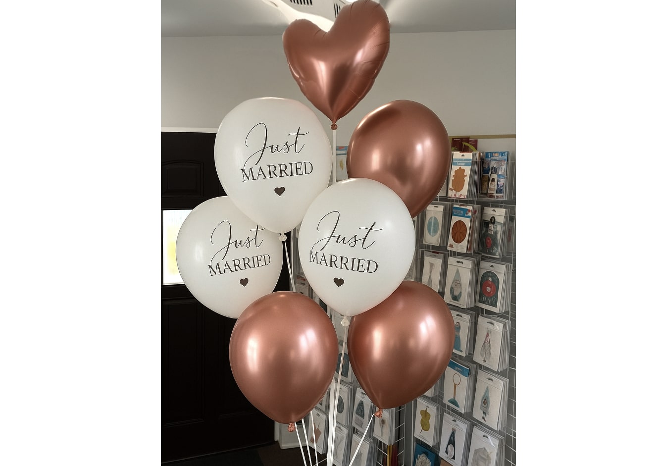 Bukiet na wesele z 7 balonów (rosegold)