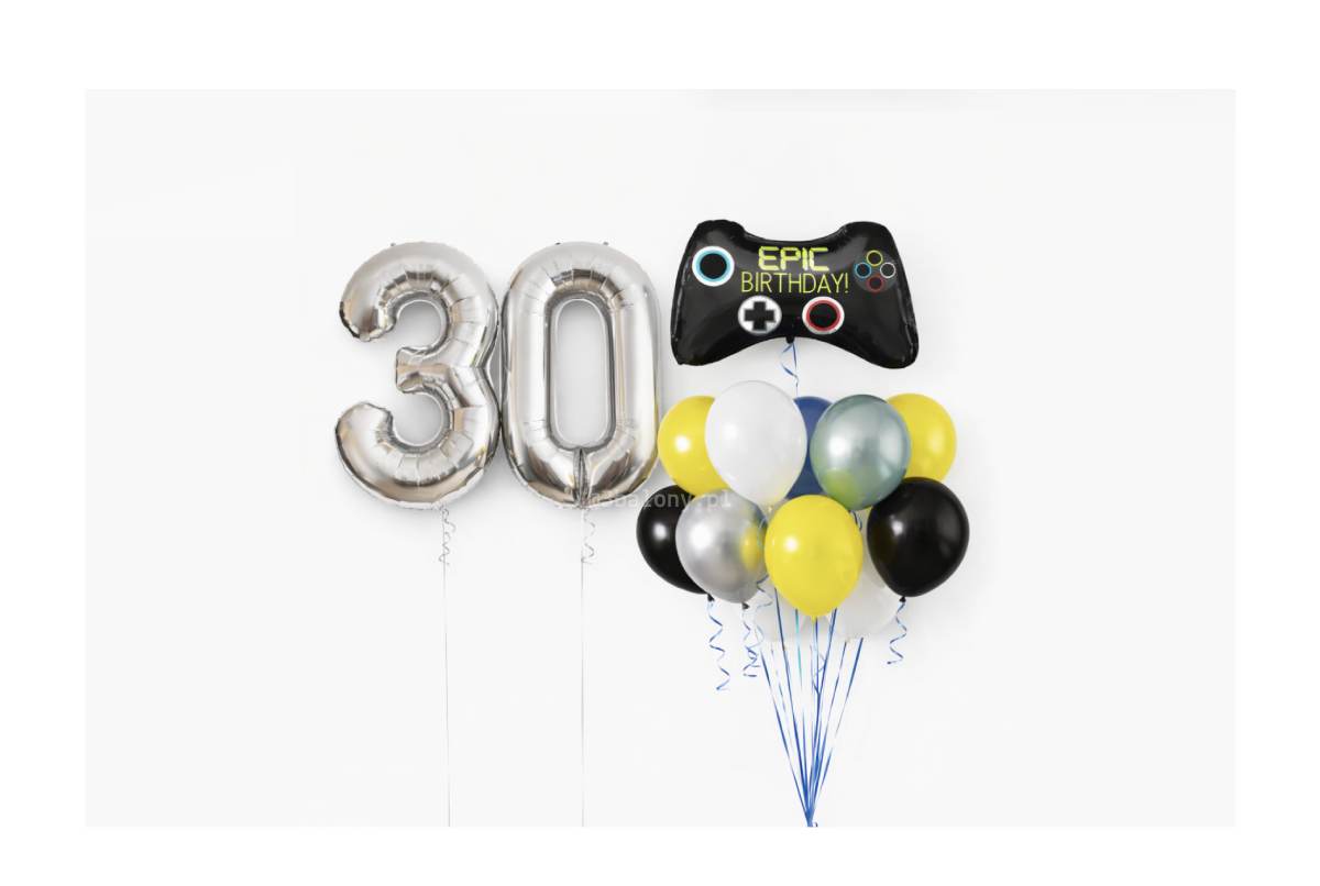 Balony na 30 urodziny chłopaka – modny zestaw, który robi wrażenie